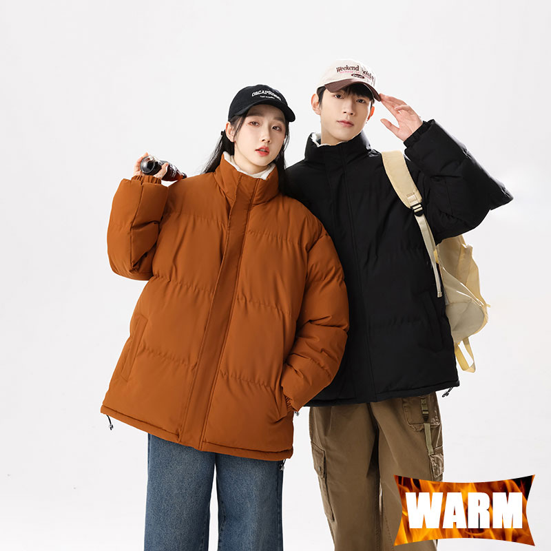 Outdoor Sport Winter Jacket - Winter-Outdoor-Jacke, winddicht, Stehkragen, warm, einfarbig, Mantel,